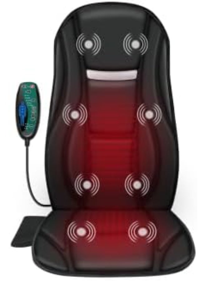 وسادة مساج للظهر مع تدفئة واهتزاز 8 محركات و5 أوضاع – راحة واسترخاء في المكتب أو البيت - Image 1